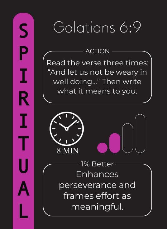 Spiritual — Galatians 6:9